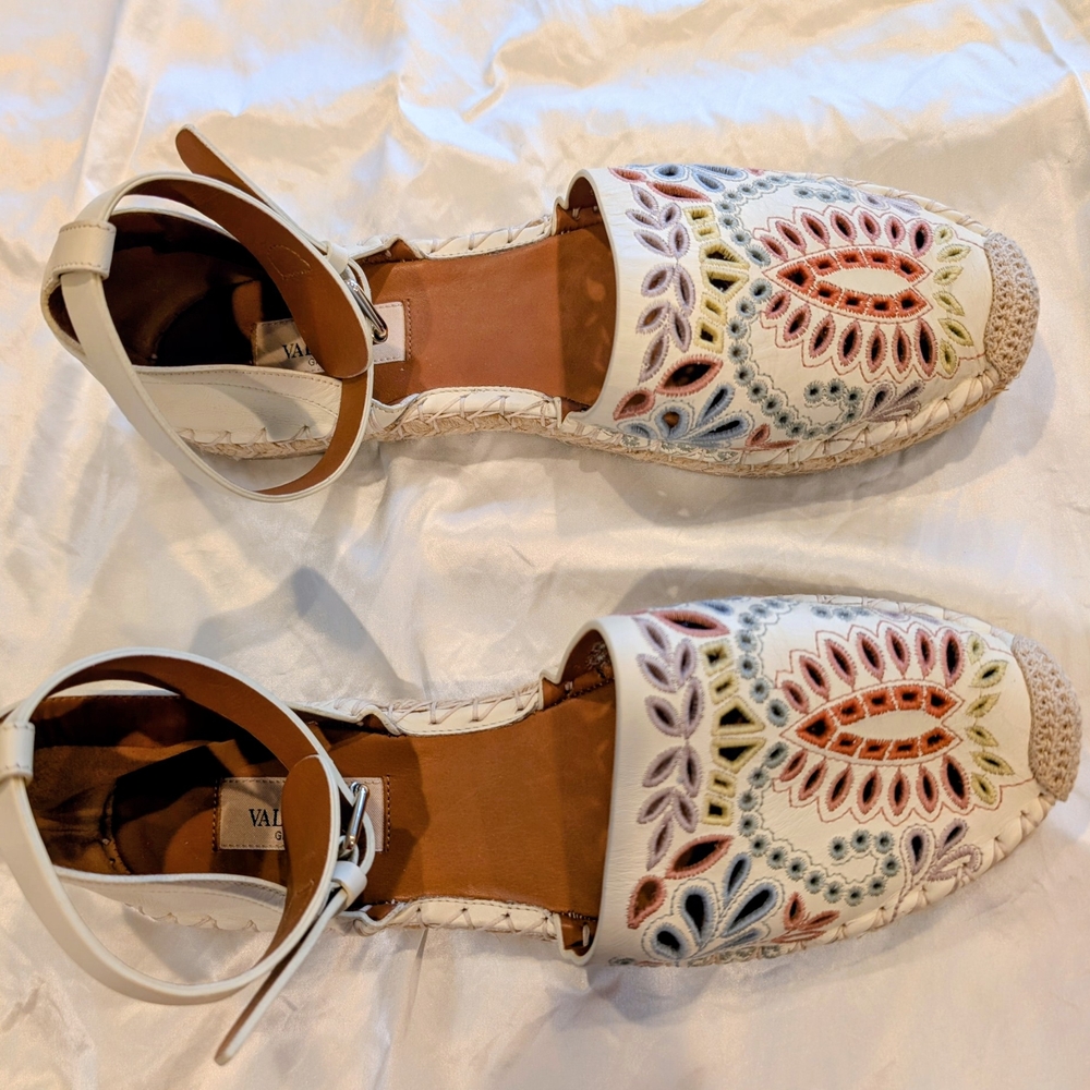 Valentino Garavani Light Cream, Multicolor Espadrilles